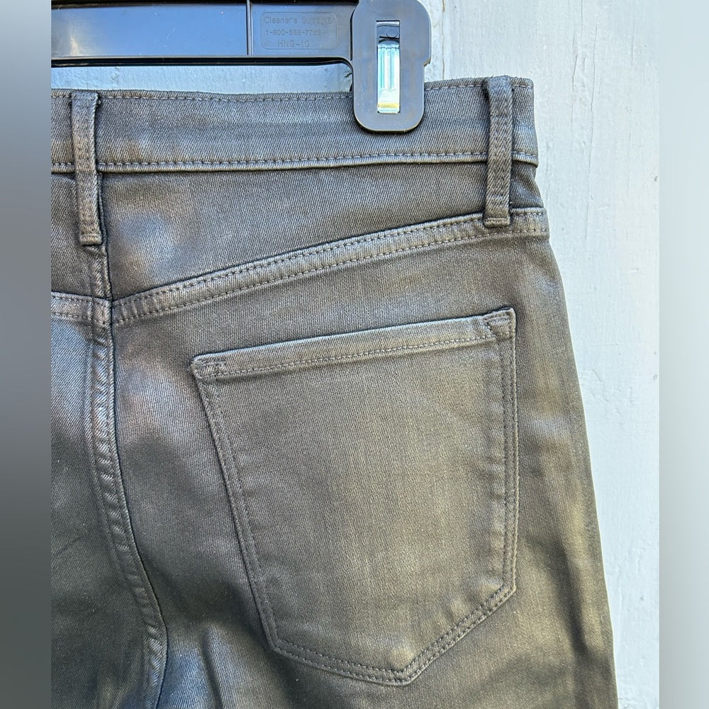 Banana Republic High Rise Slim Coated Denim, BNWT, size 8T