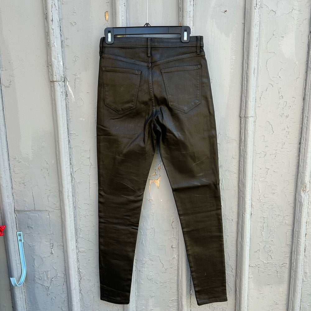Banana Republic High Rise Slim Coated Denim, BNWT, size 8T