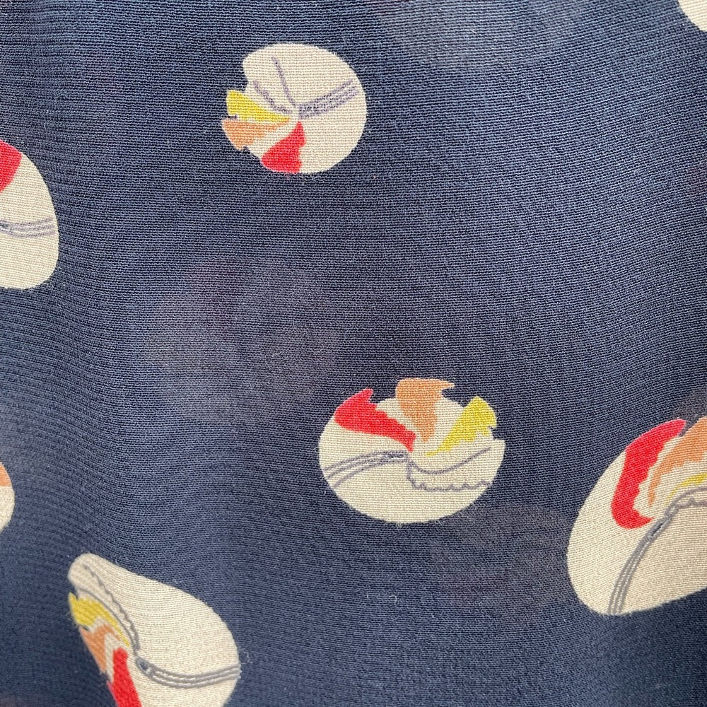 Stella McCartney Kids crepe navy frill dress, Size 6