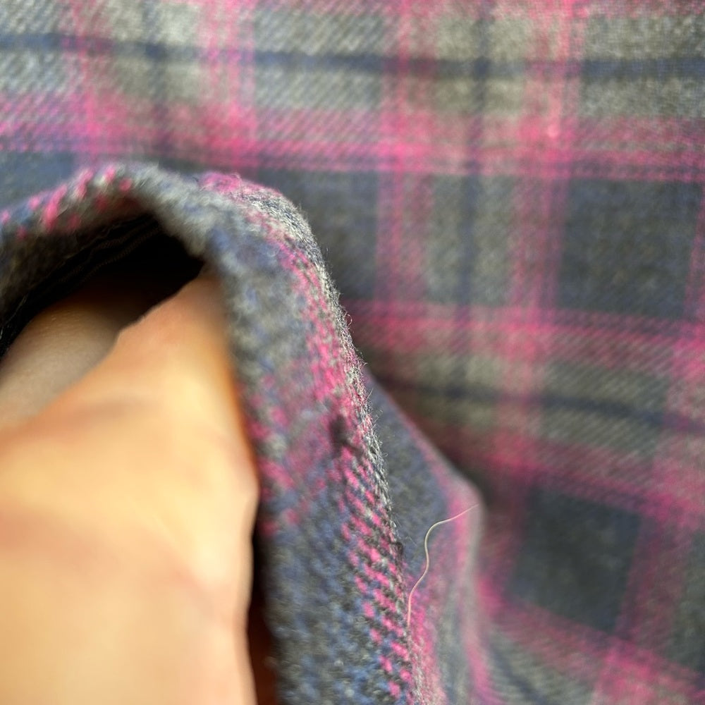 Laura Ashley Wool Plaid Mini Skirt, size 8