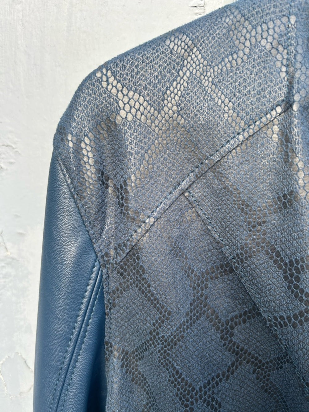 Anthropologie Blank NYC Sharona Vegan Snakeskin Jacket, size M