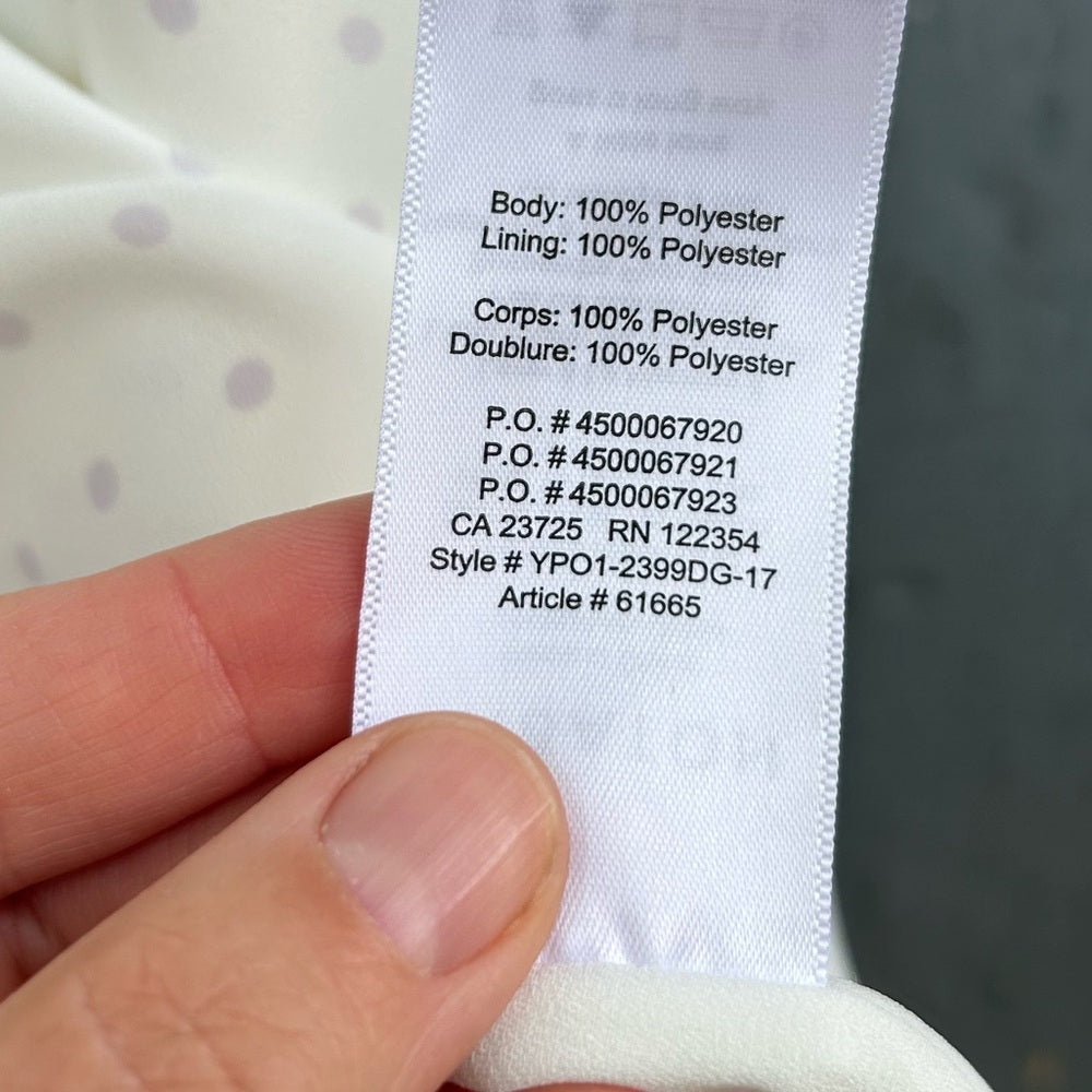 Babaton Everly Purple Polka Dot Cami, Size xxs