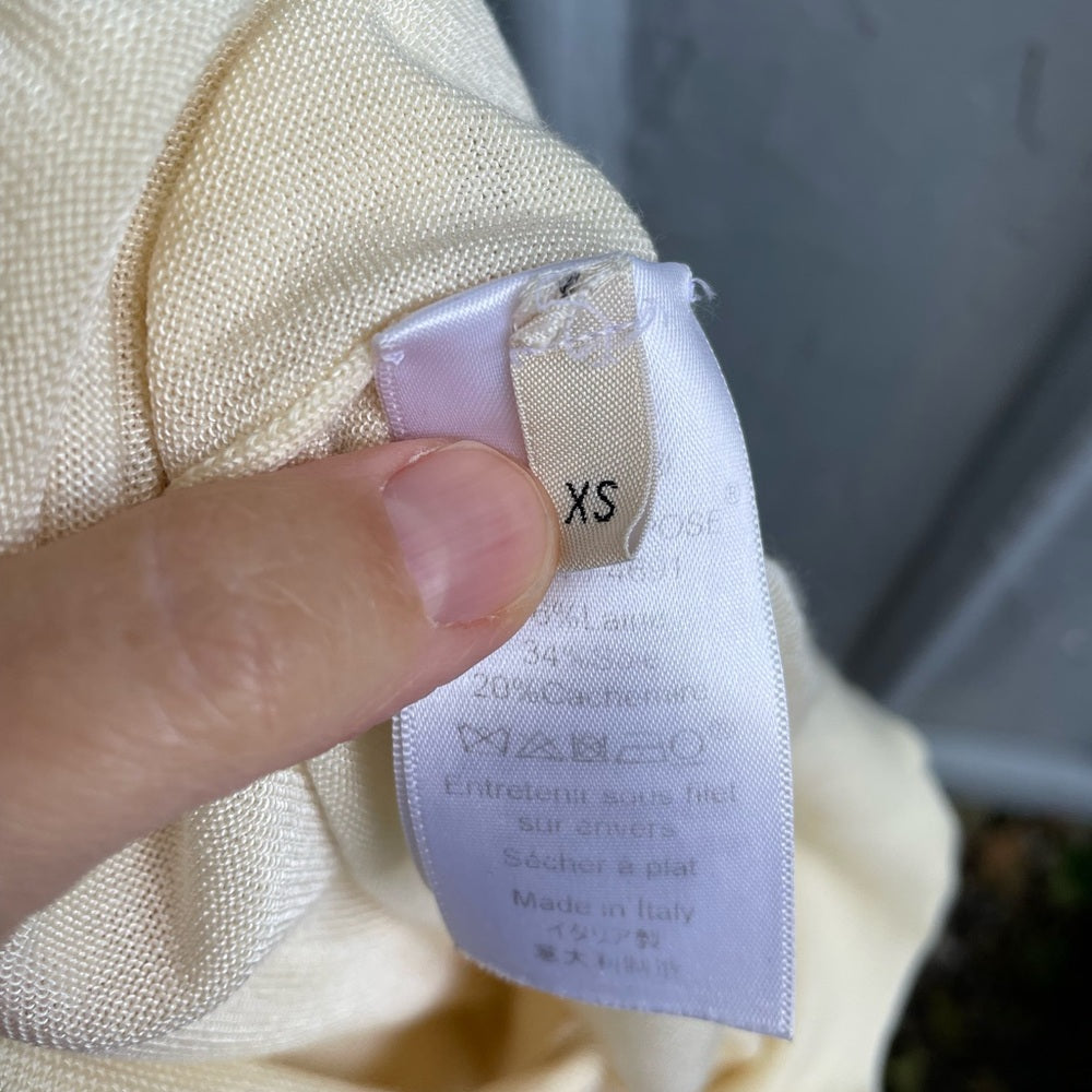 Celine Sleeveless Silk, Wool, Cashmere knit Sweater, size XS
