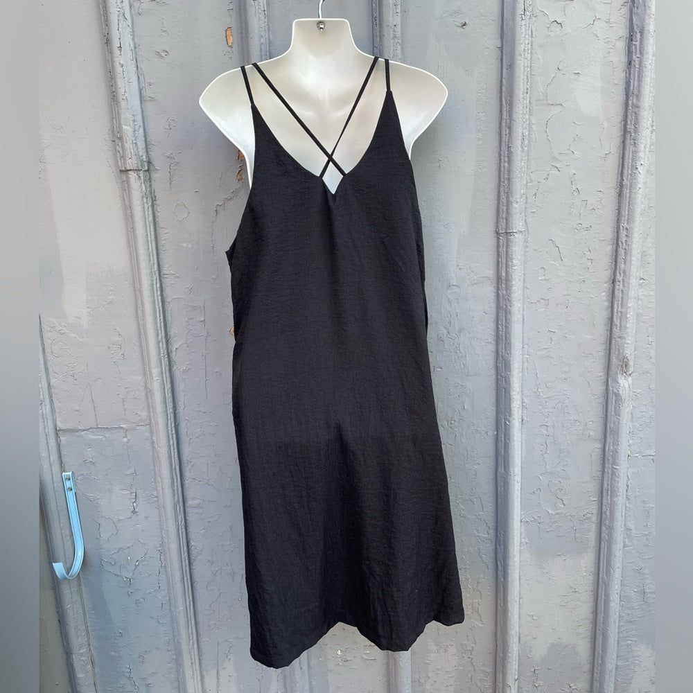 Oak+Fort Linen Blend Midi Dress, OS