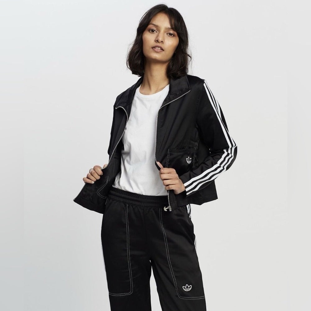 Adidas Satin 3 stripes Track Top, BNWT, size S