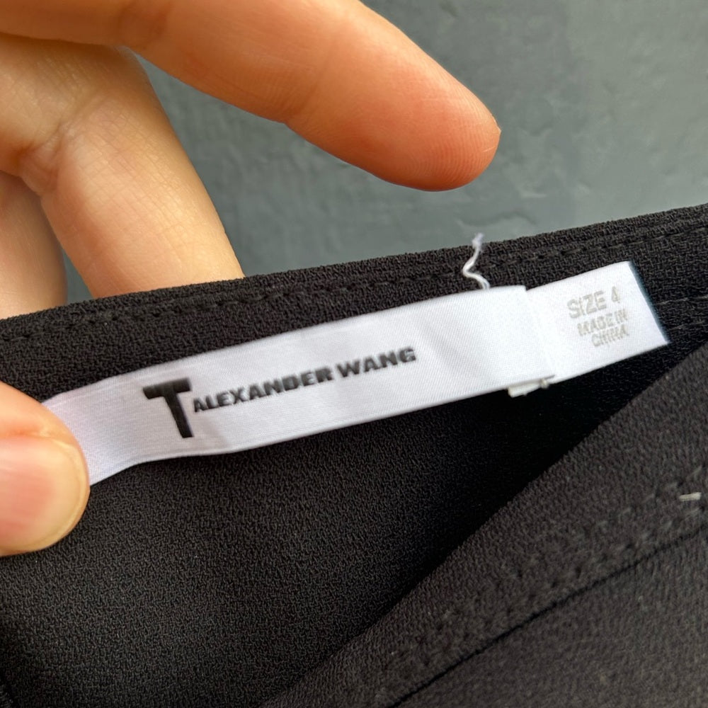 T by Alexander Black Wang Midi shift dress with side slit, size 4