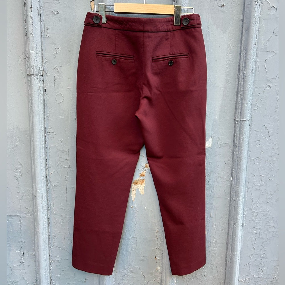 Judith & Charles Wine slim pants, size 4