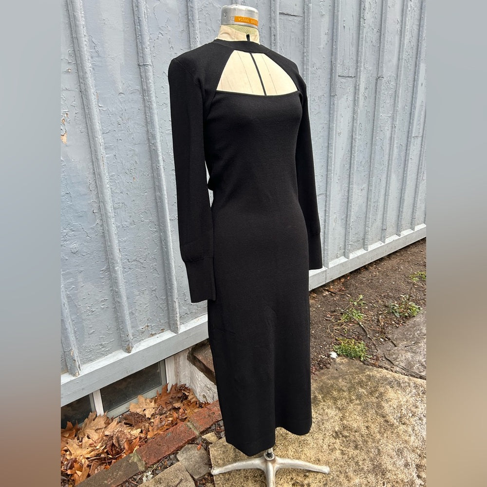 FRAME Cut-Out Midi Sweater Dress, size Large
