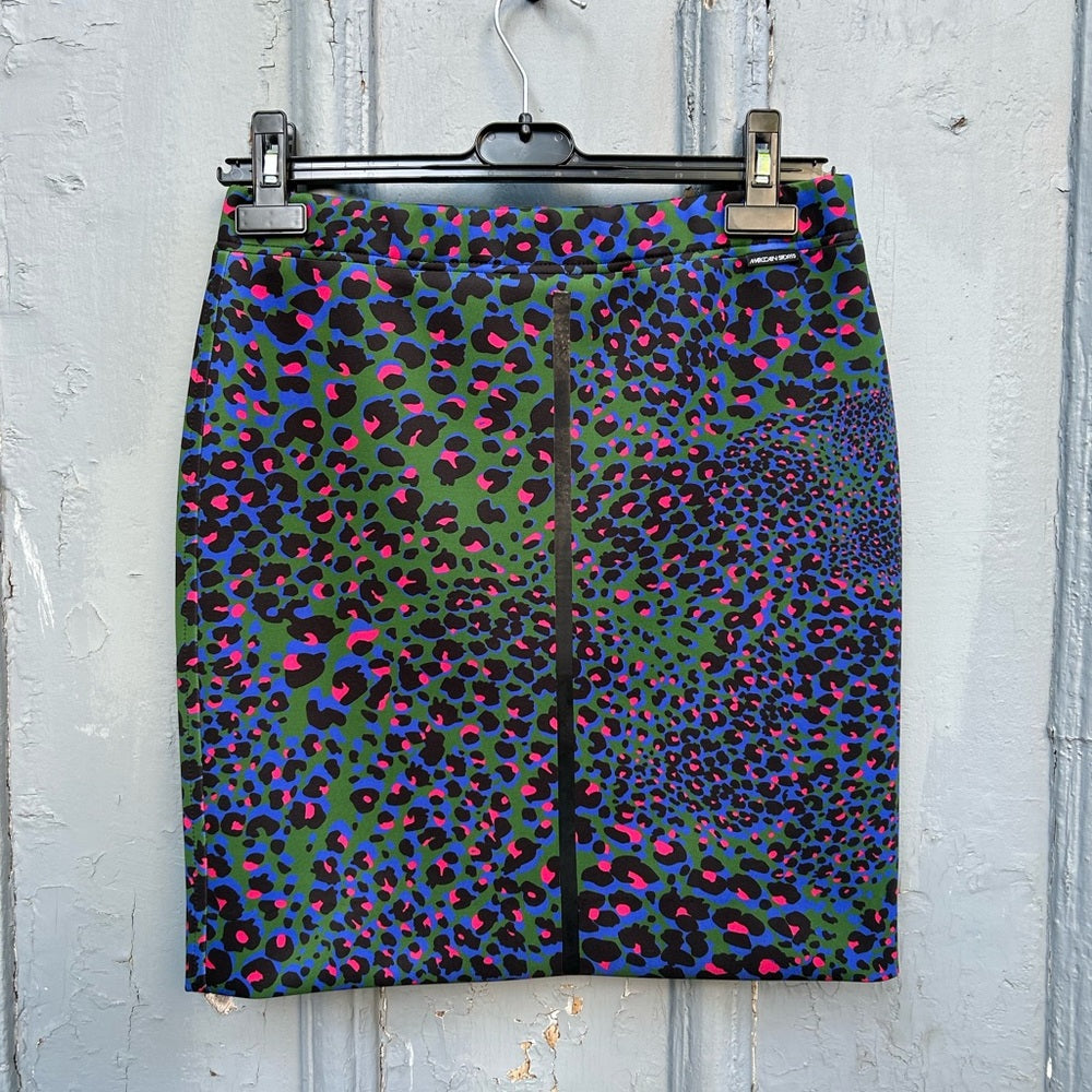 Marc Cain Sport Animal Print Mini Skirt, size N2 (US6)