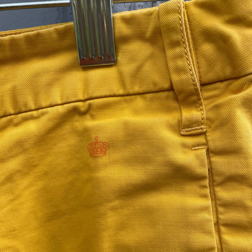 G1 Basic Goods Iconic Chino Paper Twill Mustard cotton pants, size 2