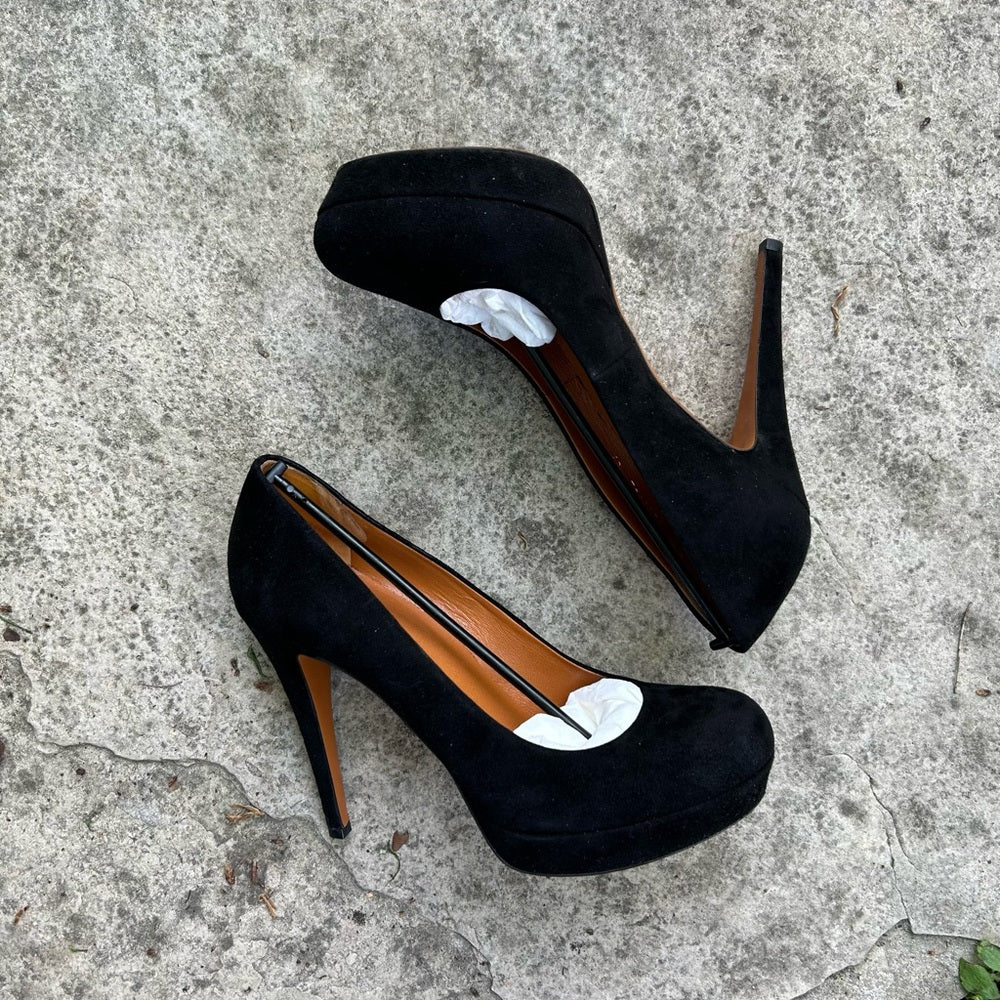 Gucci Kid Scamosciato Cuir Platform Heels, size 37