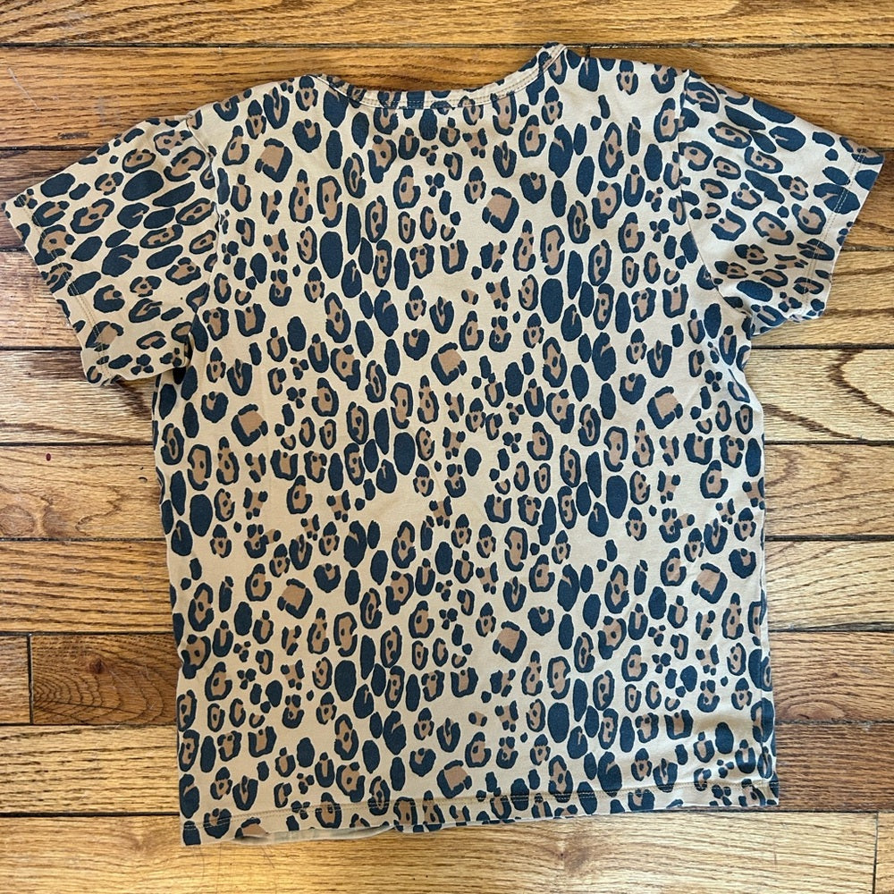 Mini Rodini Basic Leopard Tee Shirt, size 7-9