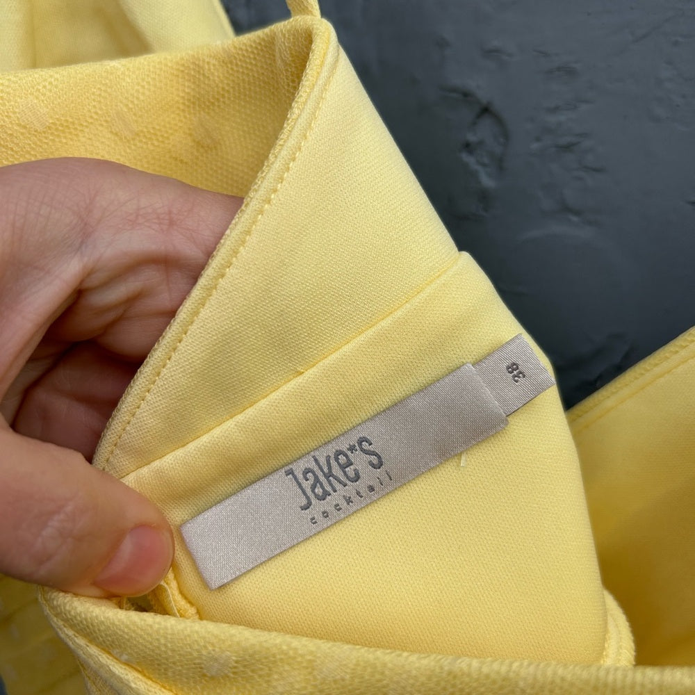 Jake’s Cocktail Yellow dress, size 38 (approx 6)