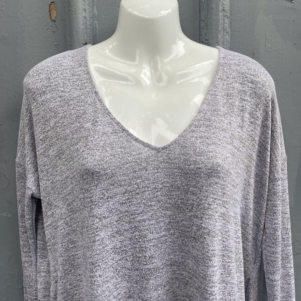 Wilfred Free Gail Grey Reposa Long Sleeve Knit Dress, Size Small