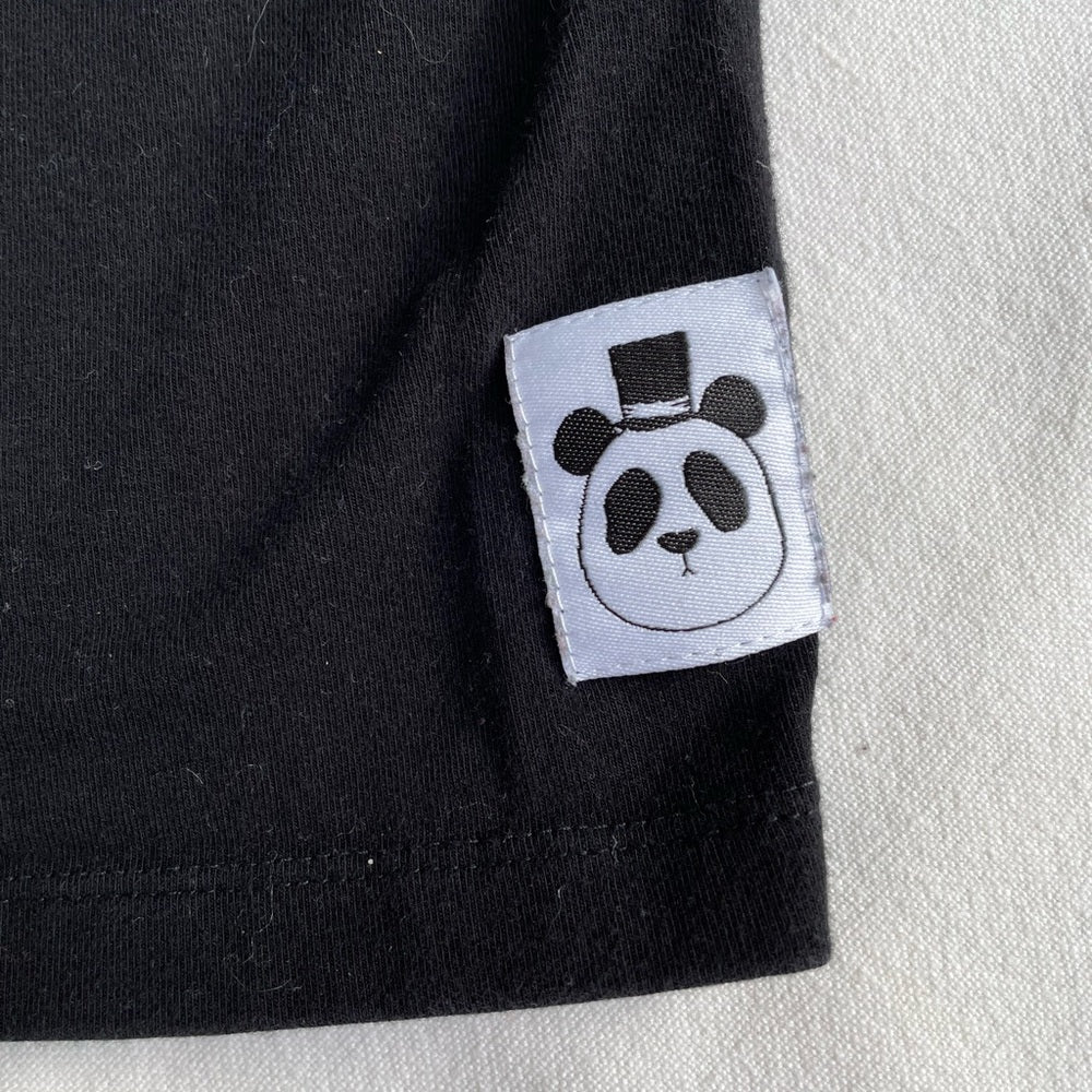 Mini RODINI basic black long sleeve tee 128/136, size 7-9