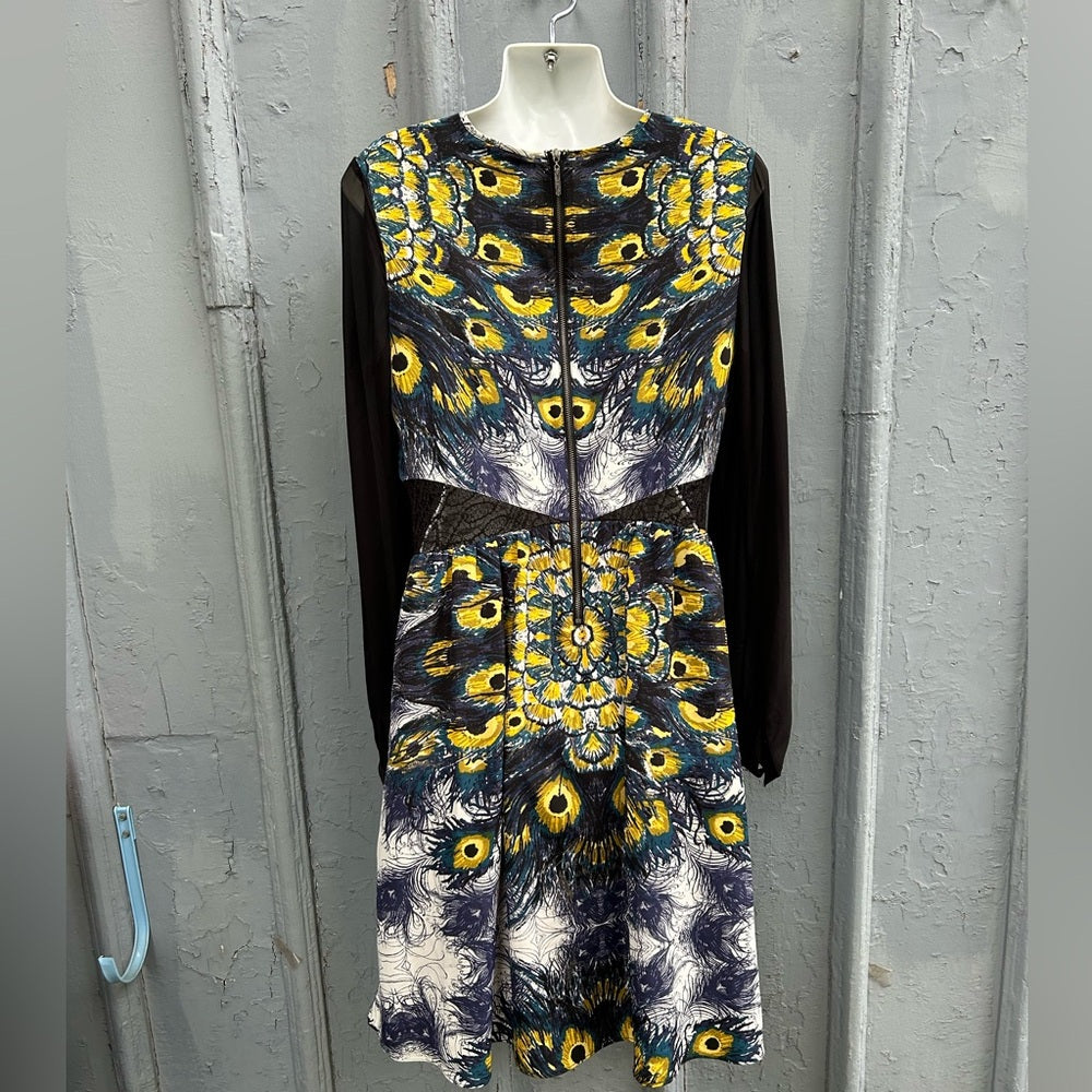 Nicole Richie for Impulse pleated patterned dress, size 8
