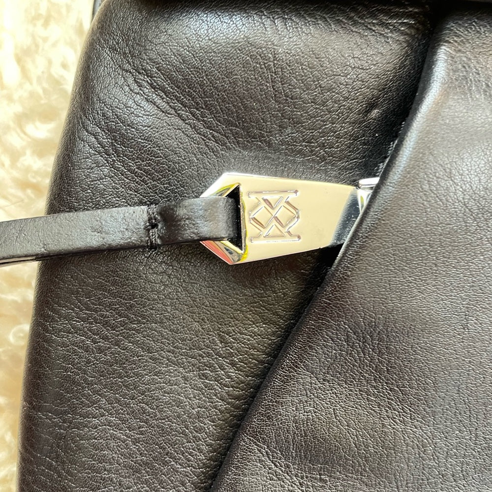 New Christopher Kon soft leather large clutch with straps
