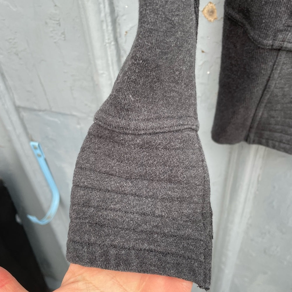 Lululemon Radiant Jacket In Heathered Black, Size 4