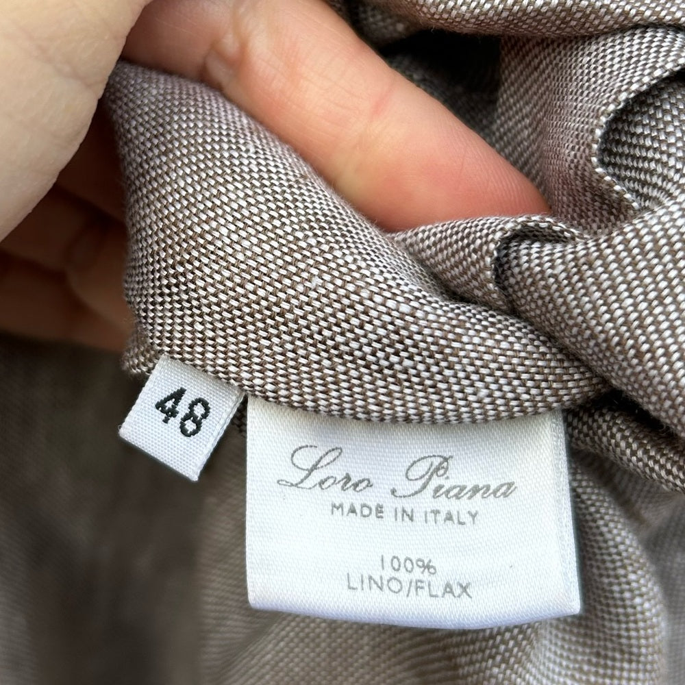 Loro Piana Linen Shirt Dress, Size 48 (US 10/12)