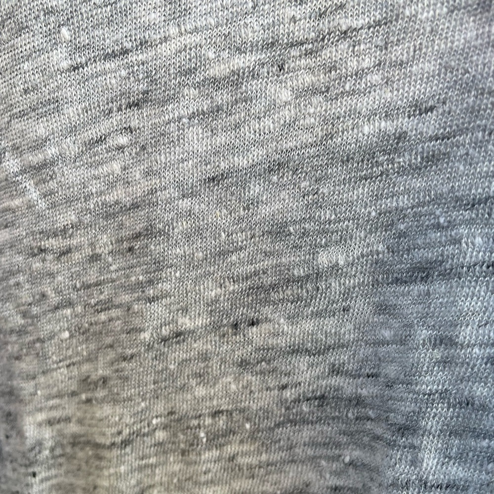 Travis Taddeo Grey Linen Long Sleeved Shirt, size S