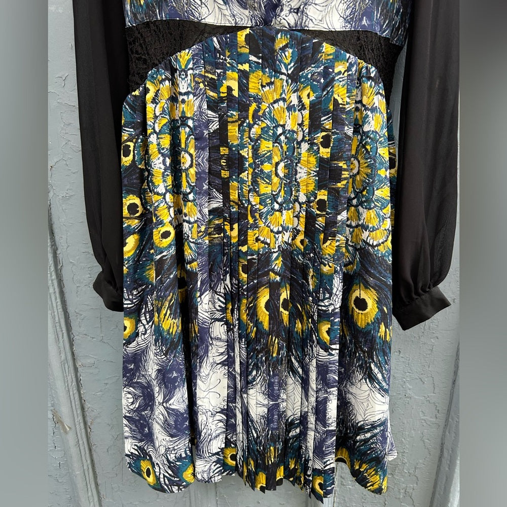 Nicole Richie for Impulse pleated patterned dress, size 8