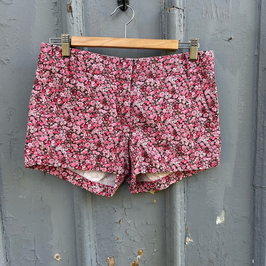 J.Crew x Liberty Art Fabrics pink floral chino shorts, size 4