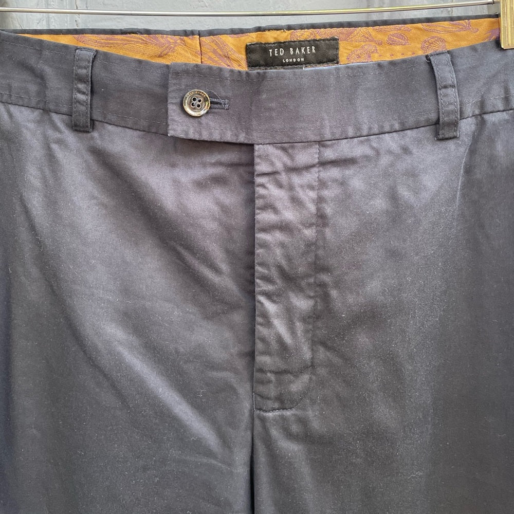 Ted Baker Navy Chino Cotton trousers, size 38