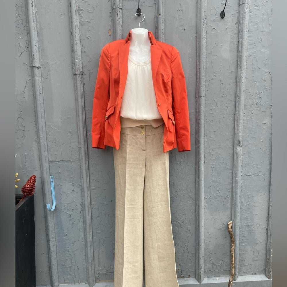Circle Of Gentleman Women's Orange Blazer, size 8