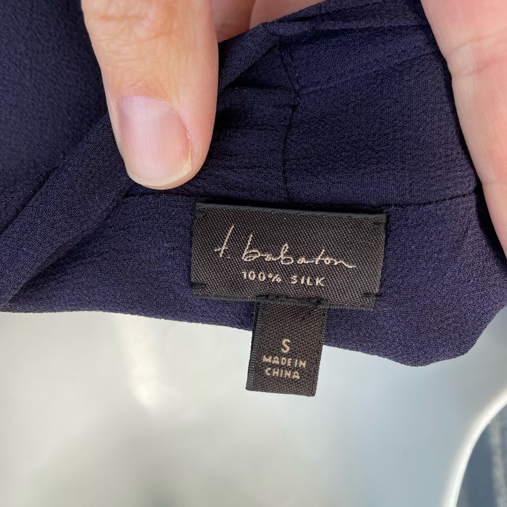 Aritzia Babaton Harper Silk Sleeveless Wrap Blouse, Small