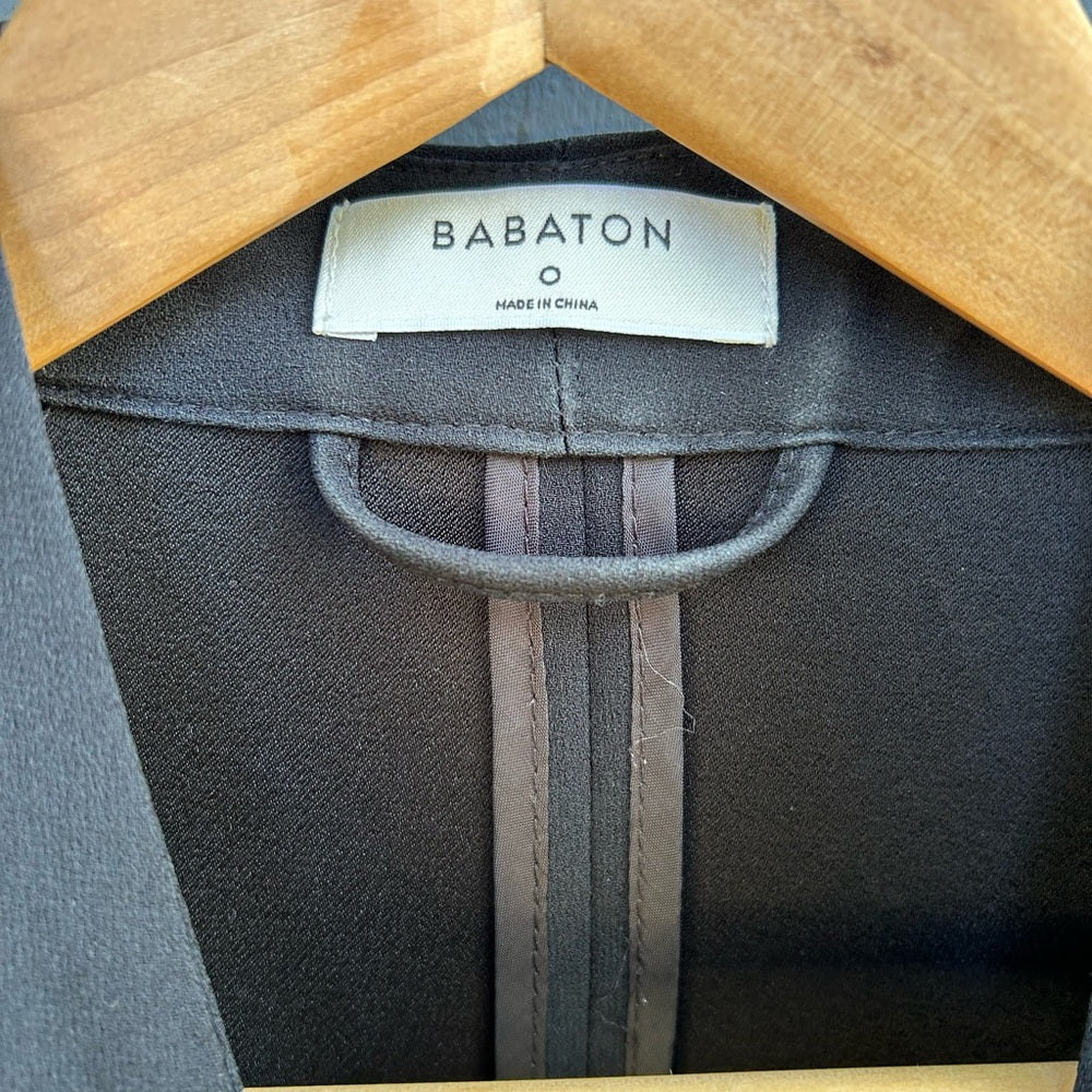 Babaton Black Power Hip Blazer, size 0