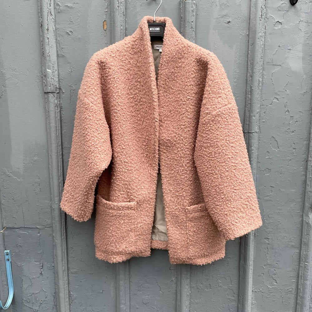 Horses Atelier Pink Boucle Patch Pocket Coat, size 1 (small)