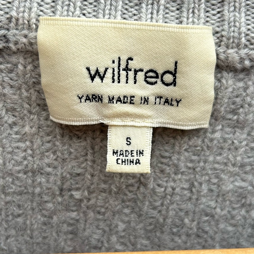 Wilfred Light Grey Wool Sardou sweater, size S
