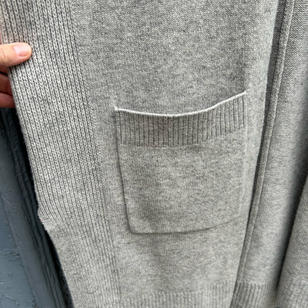Athleta Spirit Wool Cashmere Grey Cardigan, size Small