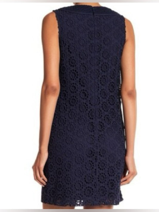 Trina Turk Navy Broderie Anglaise Shift, size 8