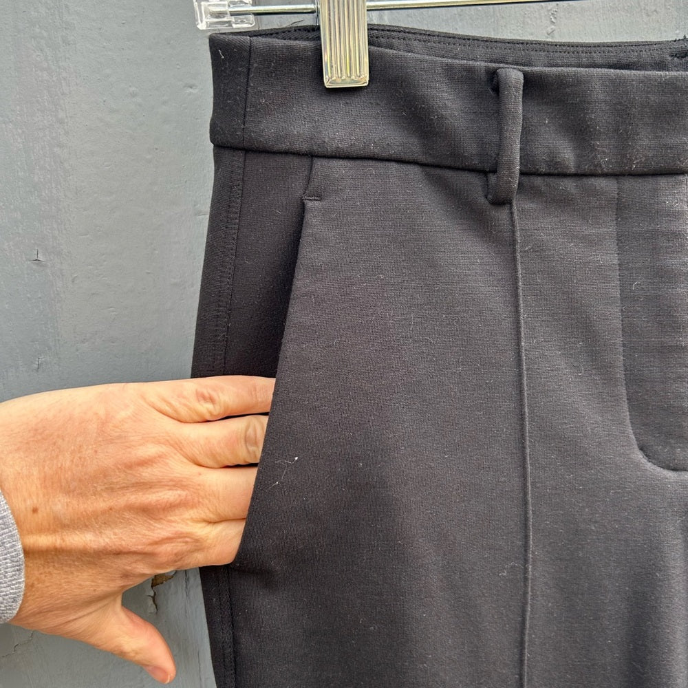 Kit & Ace Black Coastline Cashmere Trousers, Size 8