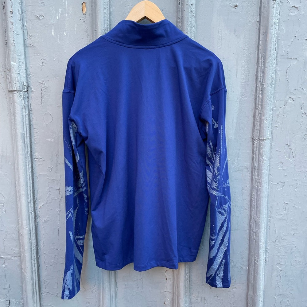 Nike Women Element 1/2 Zip Flash Running Top Blue, size Medium