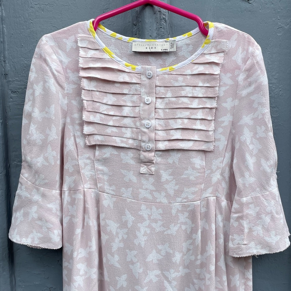 Stella McCartney kids crepe bird dress, size 6
