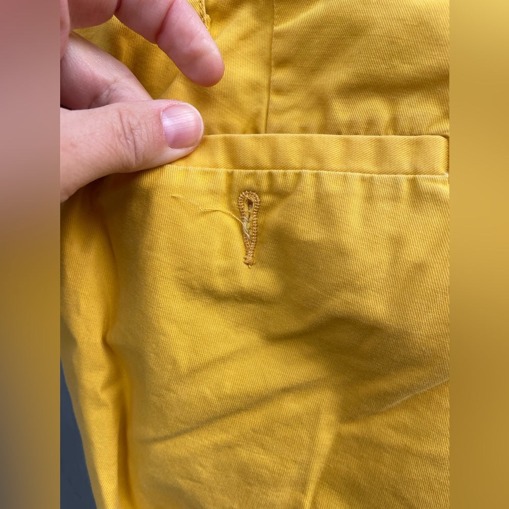 G1 Basic Goods Iconic Chino Paper Twill Mustard cotton pants, size 2