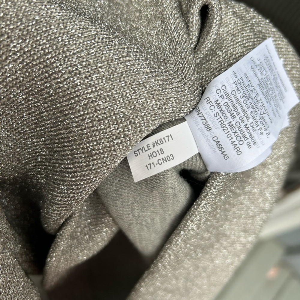 J Crew Madison Lurex Silver Metallic Jumpsuit, BNWT, size XXL