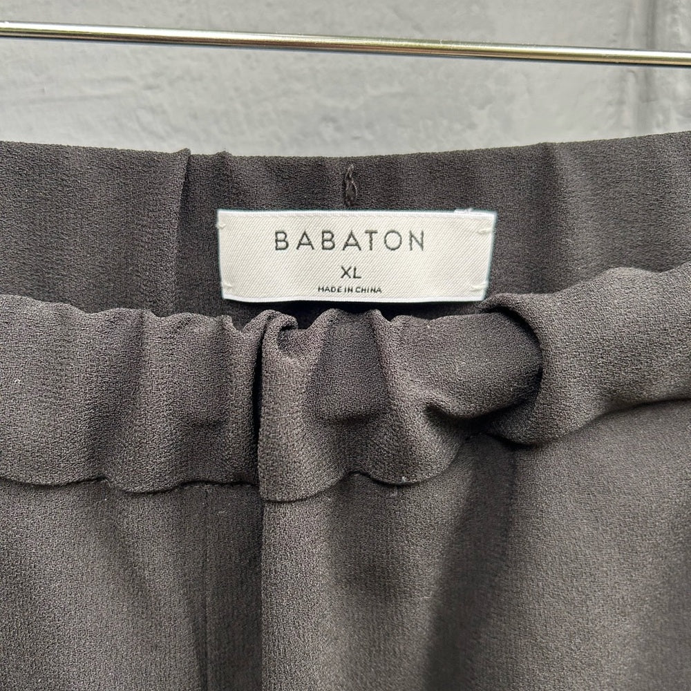 Babaton Black Crepe Serif Pant, size XL