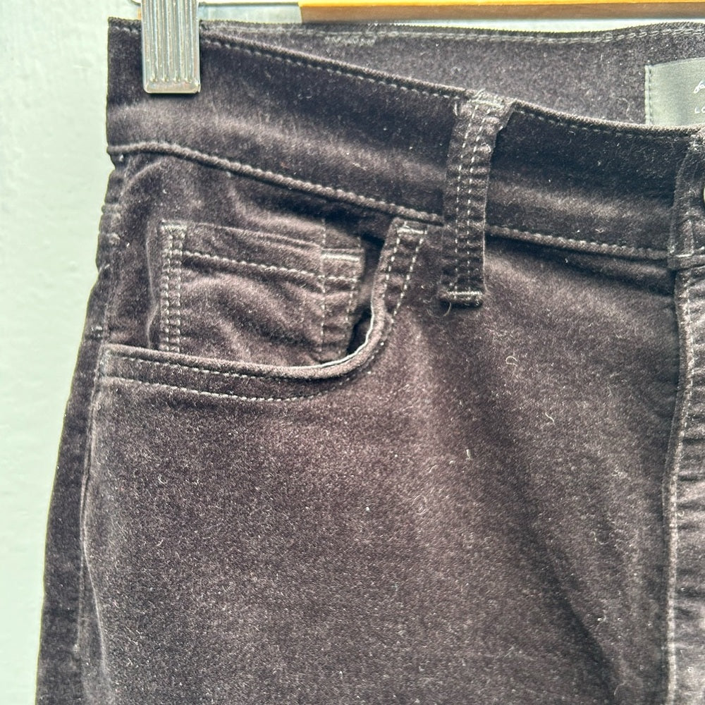 7 For All Mankind Velvet High Rise Skinny Pants, size 27