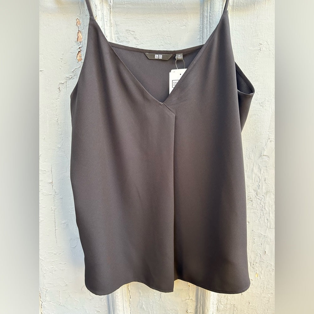 Uniqlo Bundle x 2 Drape Camisole, BNWT, Orange/Black, size XL
