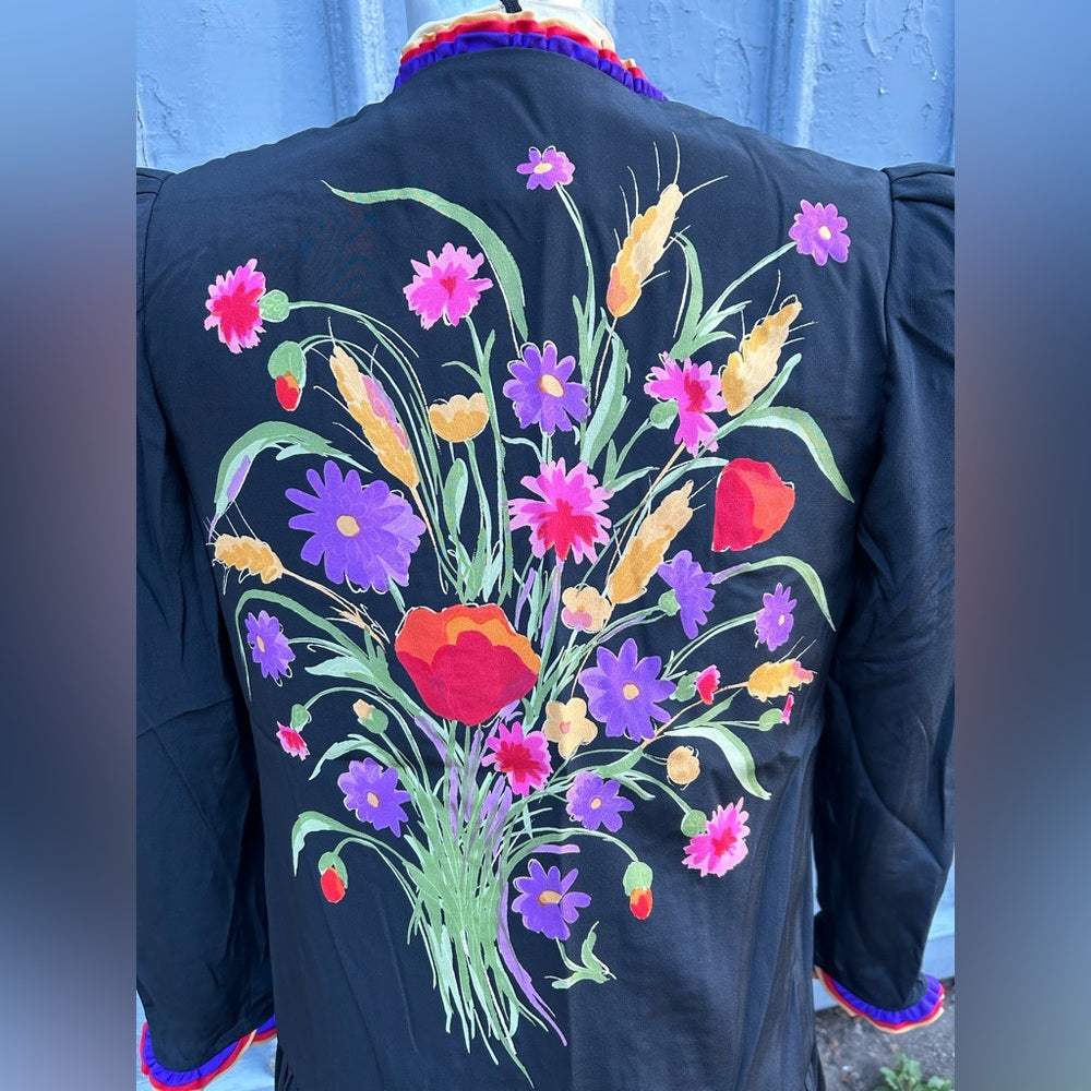 Alan Cherry Vintage 80’s Silk Dress & Jacket, size 8