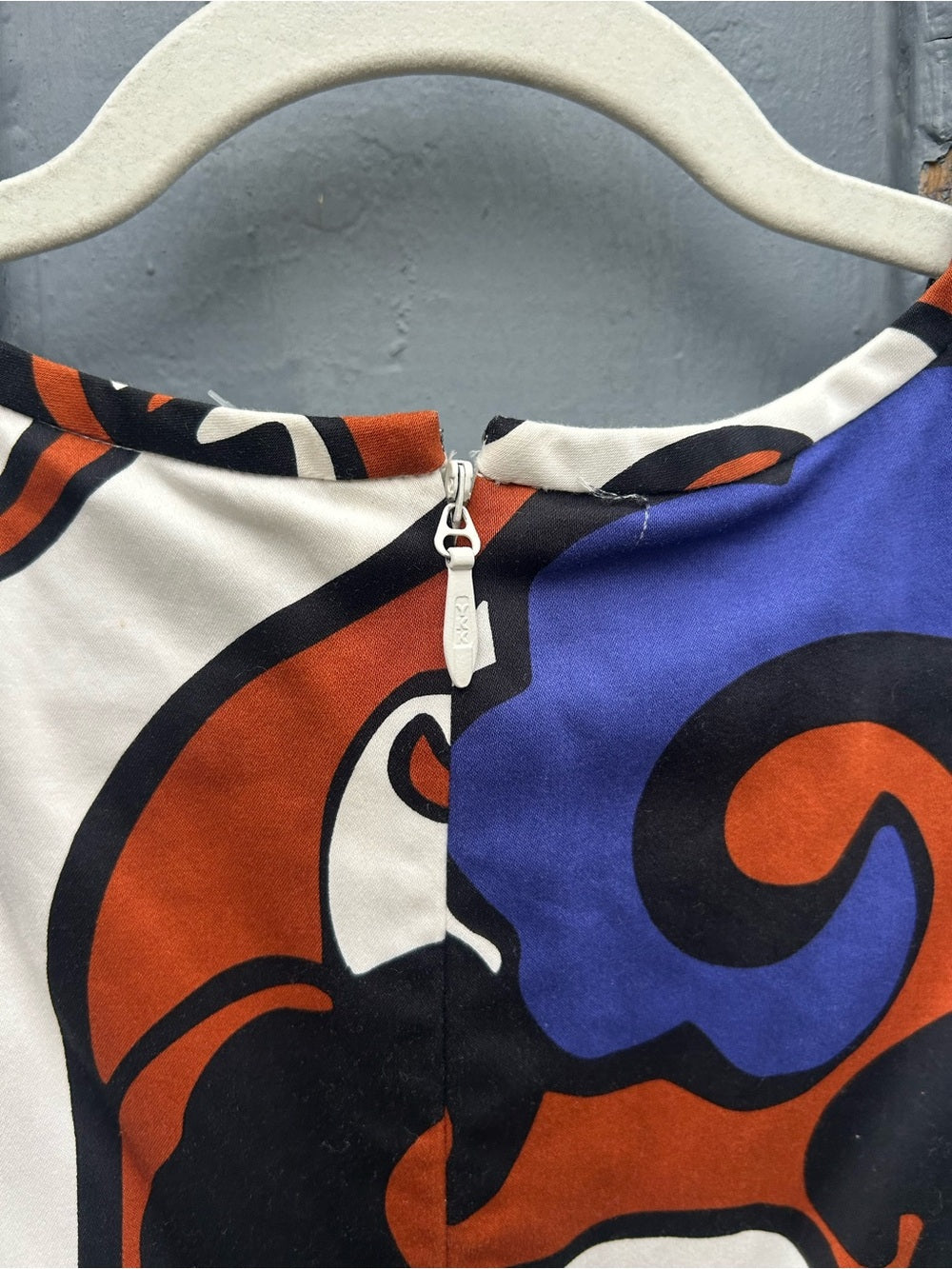 Pink Tartan Vintage Print Drop Waist Dress, Size 6