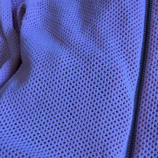 Ikks pink mesh varsity track jacket, size 8