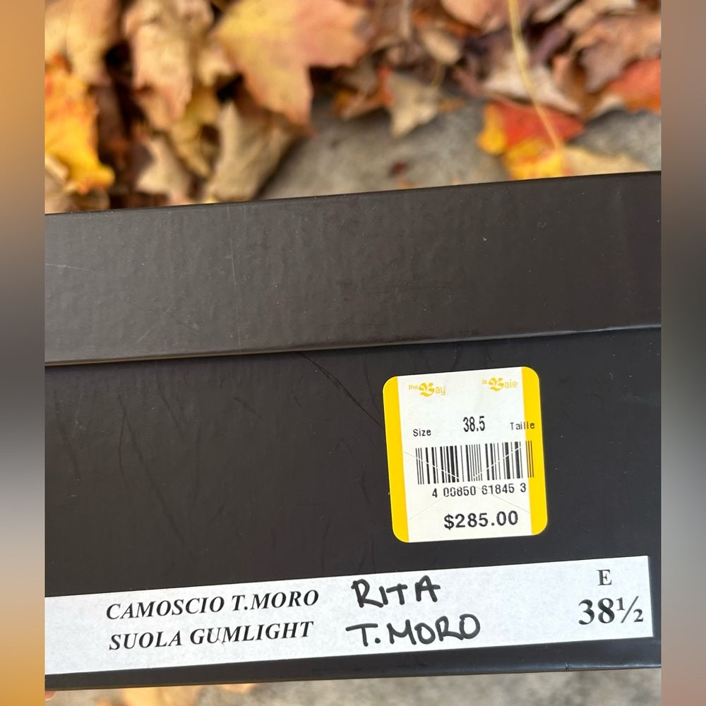 Ron White Rita Red Suede Loafer, size 38.5 (7.5 US)