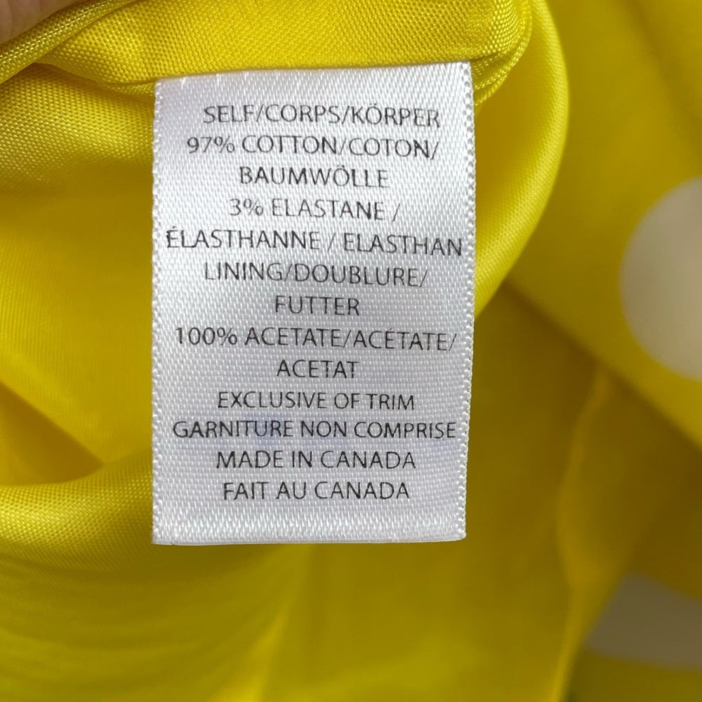 Pink Tartan Yellow Polka Dot Skirt, size 2