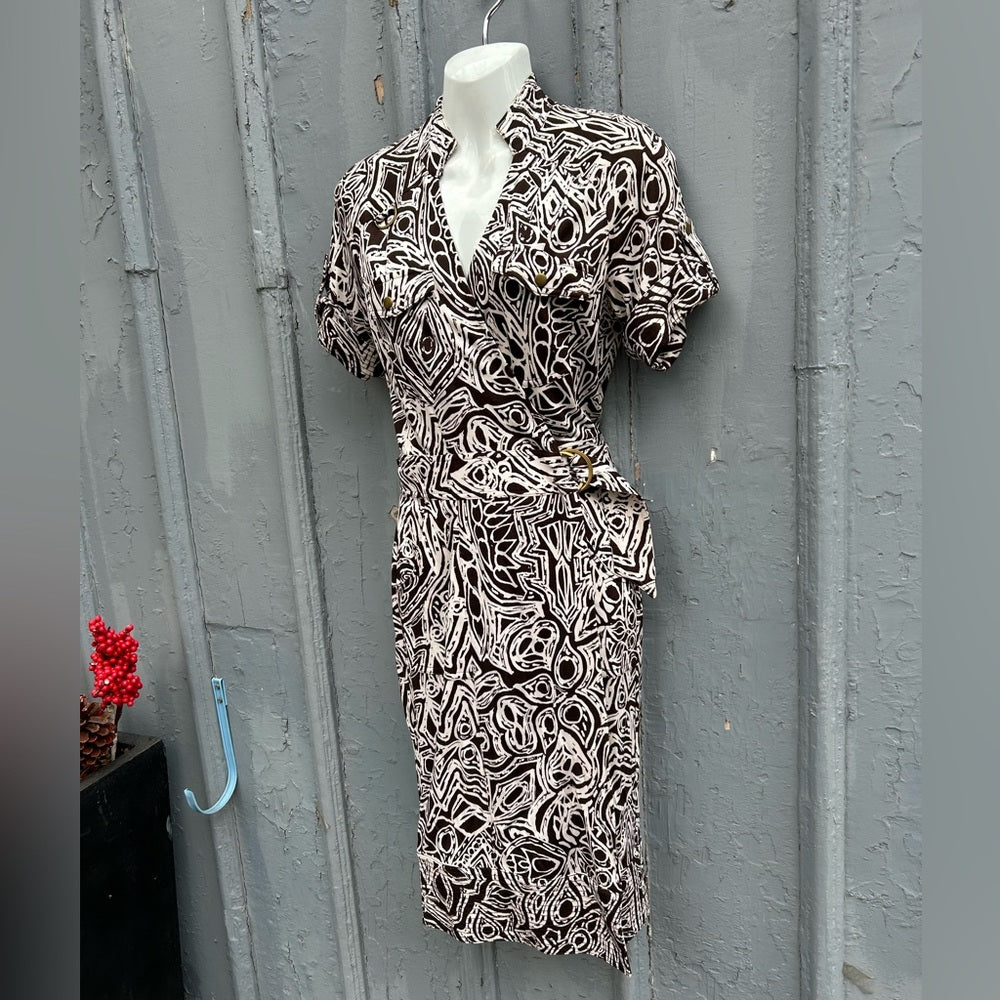 Diane Von Furstenberg Silk Anoush Wrap Dress, size 8