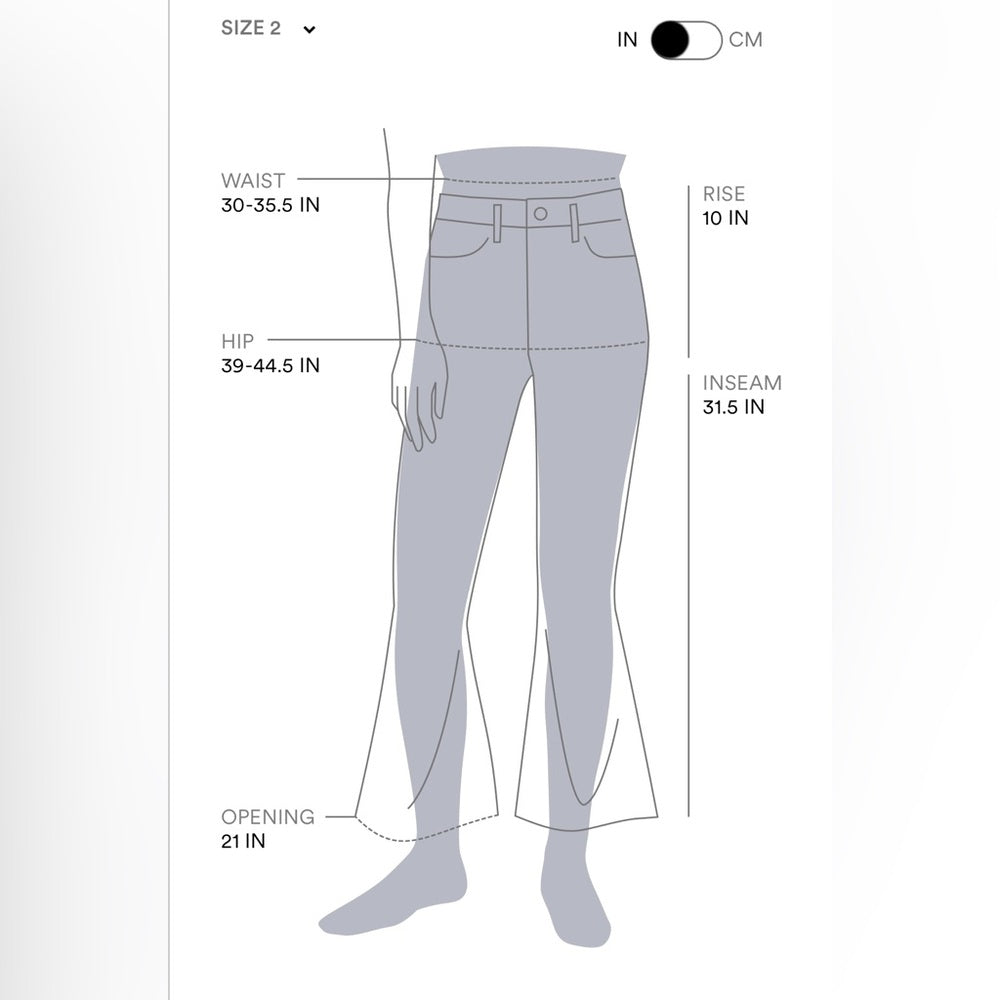 Frame White Jet Set Flare, BNWT, size 2 (Waist 30-34)