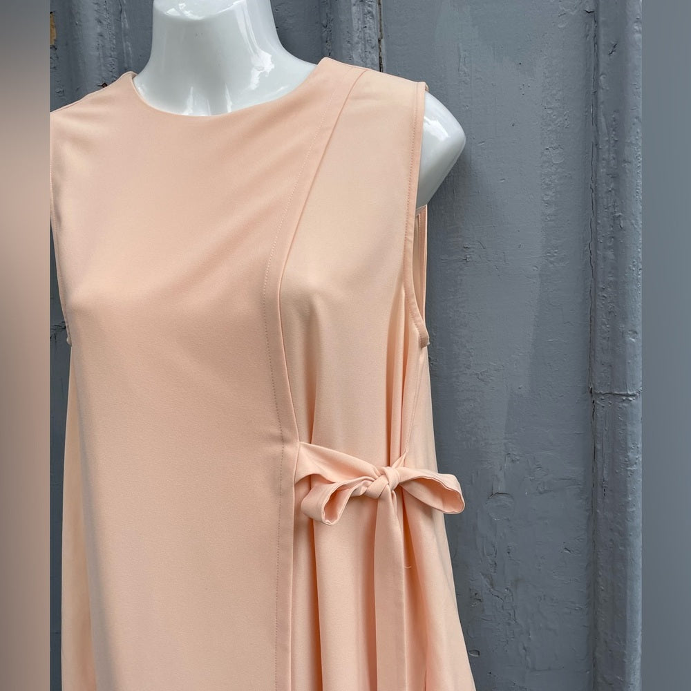Oak + Fort Peach Pink tie side Dress, size Small